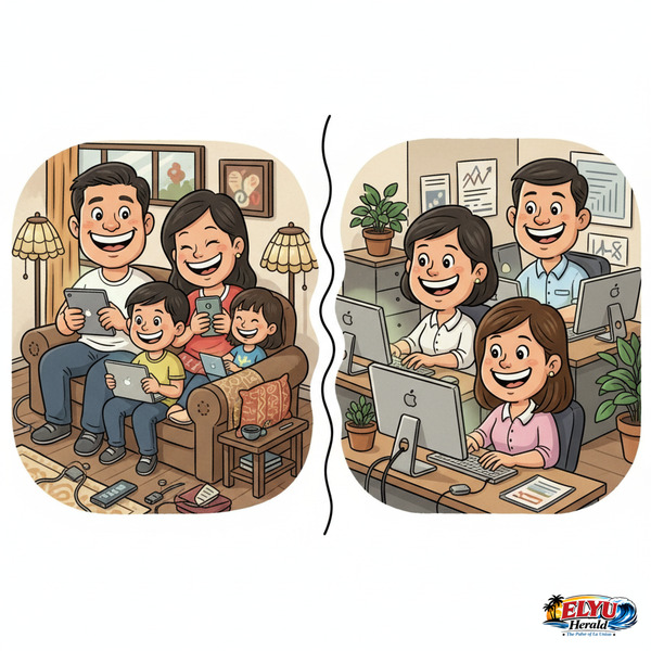 Everyone enjoying the benefits of a digital platform.