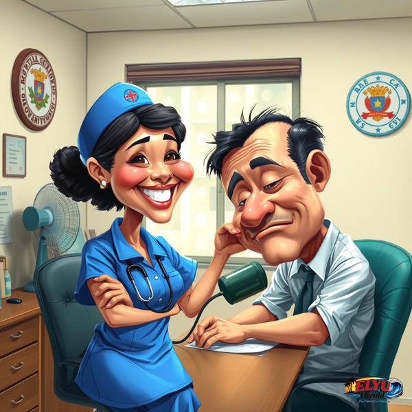 Government employees undergoing medical checkups