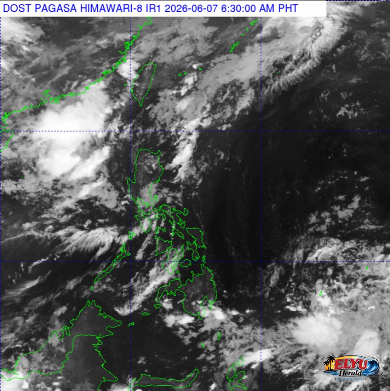 Rain clouds over a La Union and Ilocos Region