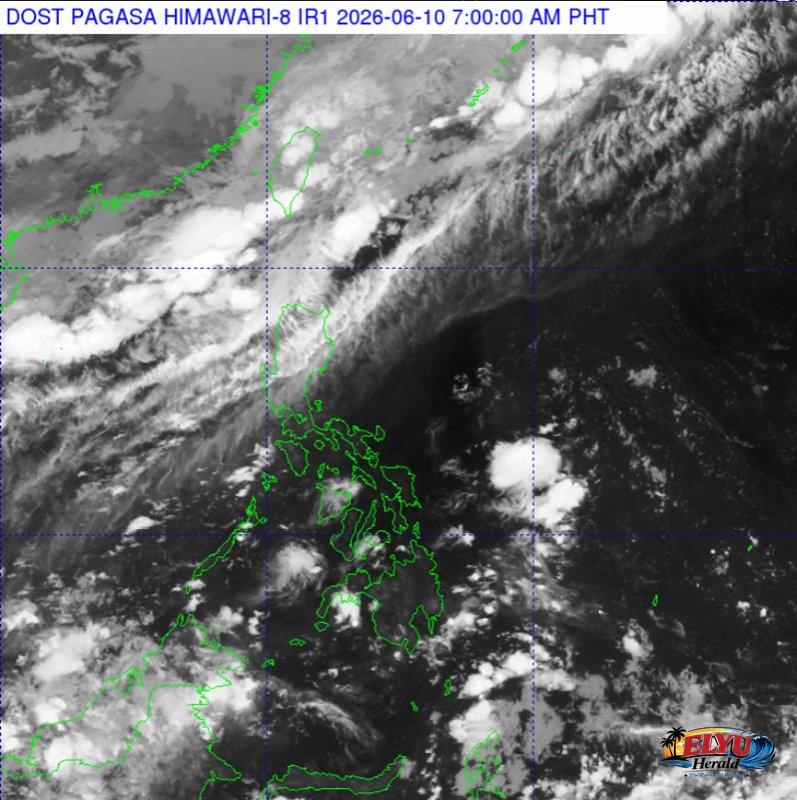 Rain clouds over Northern Luzon